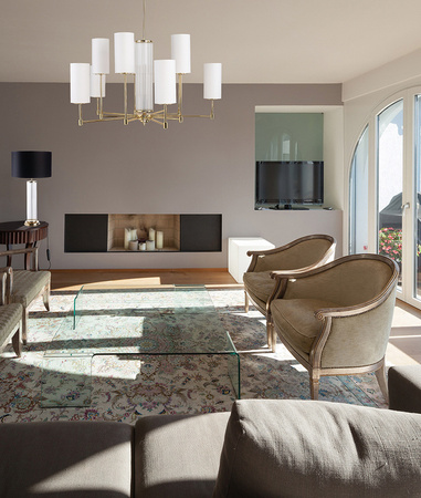 LAMPA WISZĄCA EMPOLI - POLEROWANY MOSIĄDZ - KUTEK MOOD - MY HONEY HOME