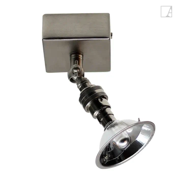 Lampa kierunkowa Authentage Marron na kwadratowej podstawie