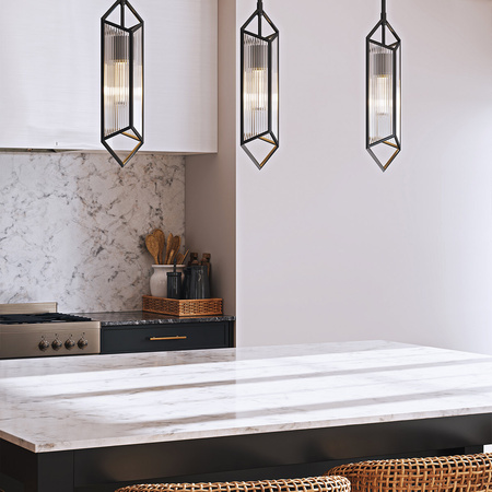 Lampa wisząca Cairo - 1 źródło światła - Miejski brąz