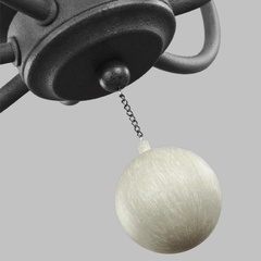 Żyrandol Nori - 4 źródła światła - Stary cynk