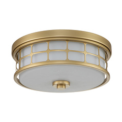 Półplafon Griffin - 3 źródła światła - Naturalny mosiądz