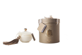 Cote Noire Świeca Art Deco Cream Round Blonde Vanilla