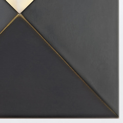 Mały kinkiet LED Caesar - Miejski brąz