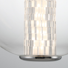 Lampa wisząca Atomo - 1 źródło światła - Polerowany chrom