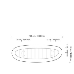 Konsola Free Form natural teak