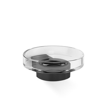 Dozownik mydła ścienny Decor Walther czarny mat / czarny mat