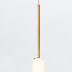 Lampa wisząca Cumberland - 1 źródło światła - Szczotkowane złoto