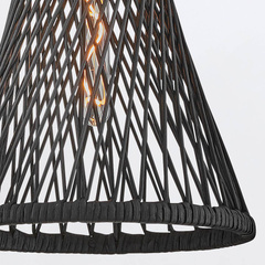 Lampa wisząca Twyla - 1 źródło światła - Czarny