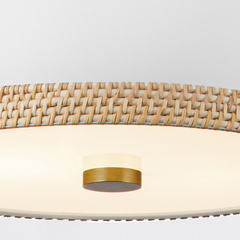 Lampa wisząca Doral - 2 źródła światła - Matowa biel, vintage mosiądz