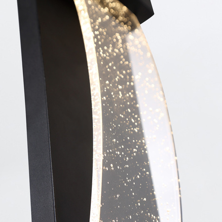 Mała latarnia naścienna Kabo - Teksturowana czerń