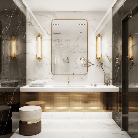 Kinkiet Espada - Szczotkowane złoto