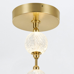 Lampa wisząca LED Marni - Naturalny mosiądz