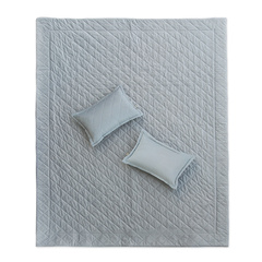 PODUSZKA DEKORACYJNA - PIKOWANA - SZARY WELUR - 30 x 50 CM - MY HONEY HOME COLLECTION