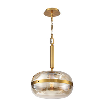 Lampa wisząca Nottingham - 1 źródło światła - Antyczny mosiądz