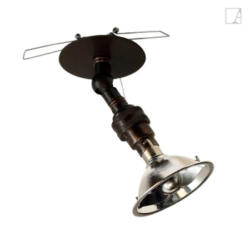 Lampa kierunkowa Authentage Marron na dysku ze sprężynami