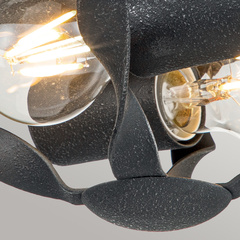 Plafon Bradbury - 2 źródła światła - Popielaty