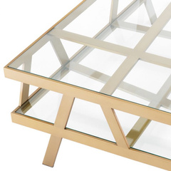 Stolik kawowy Eichholtz Billinghurst Square brushed brass finish