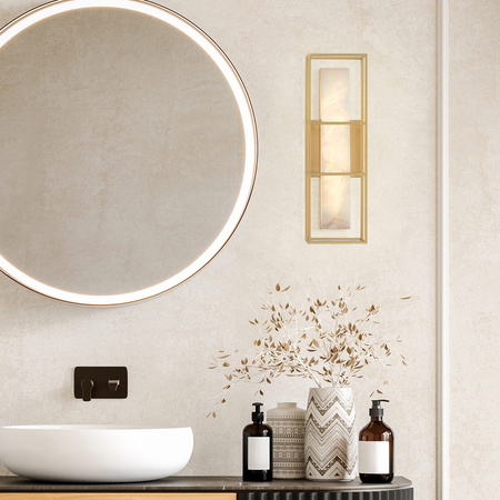 Średni kinkiet Blakley - 1 źródło światła - Szczotkowane złoto