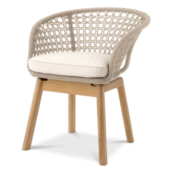 Krzesło Trinity cream weave flores off-white