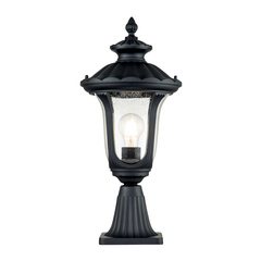 Mała latarnia stojąca Chicago - 1 źródło światła - Teksturowana czerń