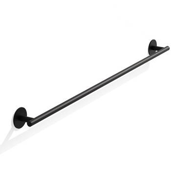 BASIC Wieszak na ręczniki Decor Walther czarny mat samoprzylepny