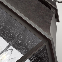 Latarnia wisząca Galena - 4 źródła światła - Ciemnobrązowa