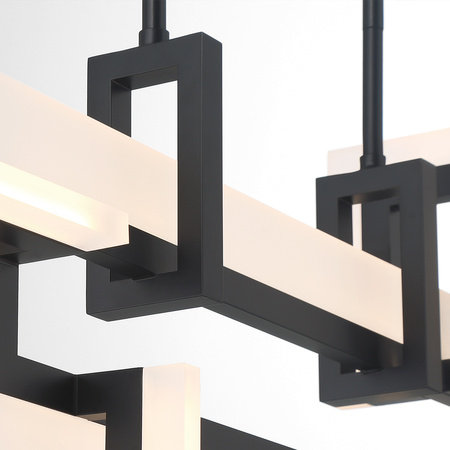 Mała lampa wyspowa Inizio - Matowa czerń