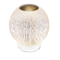 Mała lampa stołowa LED Marni - Naturalny mosiądz