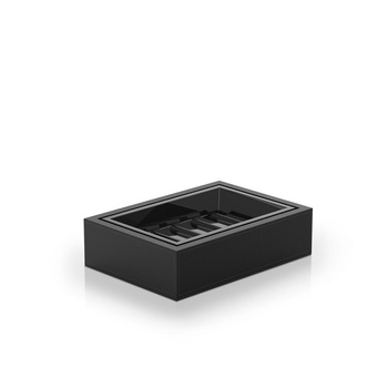 Mydelniczka Decor Walther Sztuczna skóra czarna / porcelana Czarny