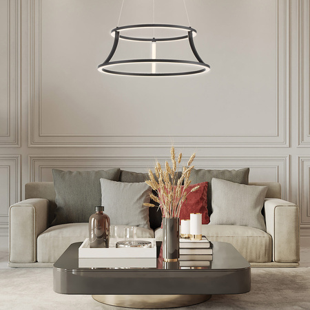 Żyrandol Cadoux - Matowa czerń