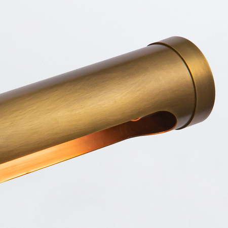 Średnia obrazówka Wynwood - 2 źródła światła - Vintage mosiądz