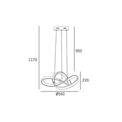Lampa wisząca TOKYO P01670CH