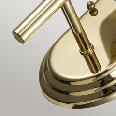 Kinkiet Malibu - 1 źródło światła - Polerowany mosiądz