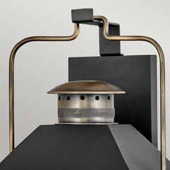 Duża latarnia naścienna Fitzgerald - 3 źródła światła