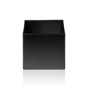 Małe pudełko Decor Walther Sztuczna skóra czarna