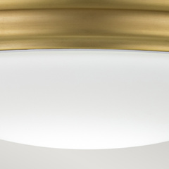 Plafon Brompton - 1 źródło światła - Szczotkowany mosiądz