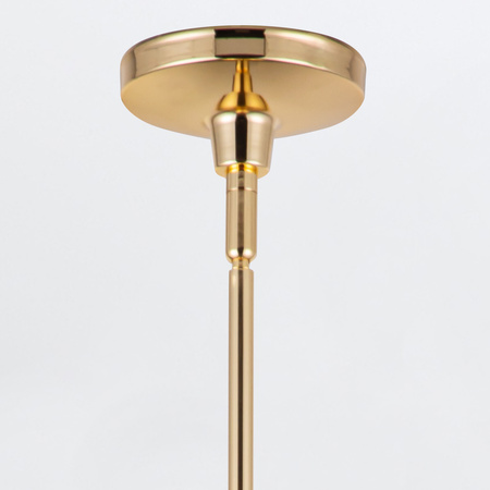 Lampa wisząca Palmetto - 1 źródło światła - Polerowany mosiądz