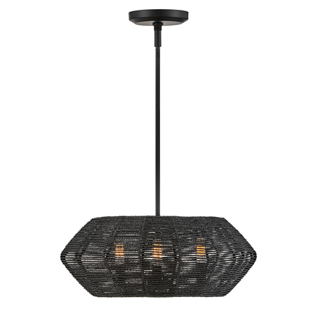 Lampa wisząca Luca - 3 źródła światła - Czarny