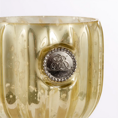 ŚWIECZNIK TEALIGHT DANTE - ZŁOTY - 6 x 6 x 7 CM - LENE BJERRE - MY HONEY HOME