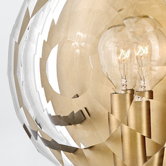 Kinkiet Leo - 1 źródło światła - Klasyczny mosiądz