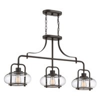 Lampa wisząca Trilogy - 3 źródła światła - Stary brąz