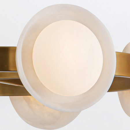 Żyrandol LED Alonso - Vintage mosiądz