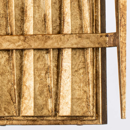 Kinkiet Crest - 2 źródła światła - Płatkowe złoto