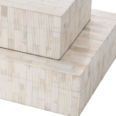 Pudełko Eichholtz Scoop L naturalna kość