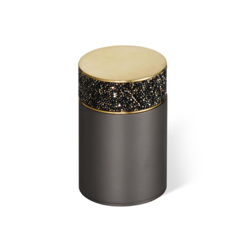 Pudełko z pokrywką Decor Walther Ciemny Metal mat /matowe złoto 24-karatowe