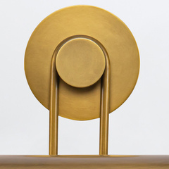 Średnia obrazówka Wynwood - 2 źródła światła - Vintage mosiądz