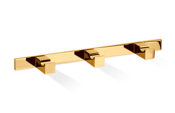 CORNER Wieszak na ubrania z 3 haczykami Decor Walther 3 haczyki złoto 24-karatowe