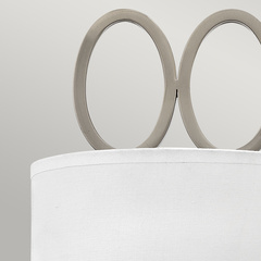 Kinkiet Jules - 2 źródła światła - Szczotkowany nikiel