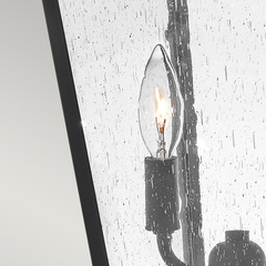 Średnia latarnia stojąca Huntersfield - 2 źródła światła - Czarny