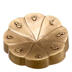 Dekoracja Lumeria vintage brass finish